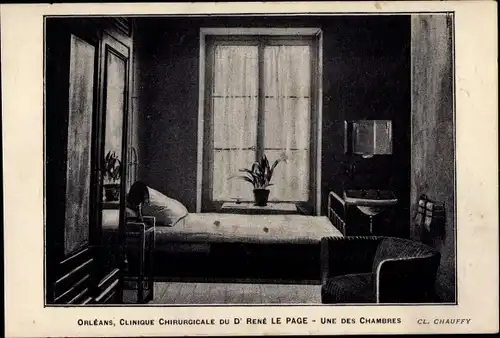 Ak Orléans Loiret, Clinique Chirurgicale du Dr. Rene le Page, Une des Chambres