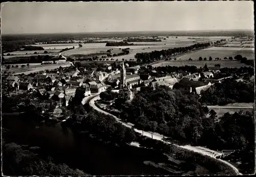 Ak Dampierre en Burly Loiret, Vue generale, L'Etang du Bourg