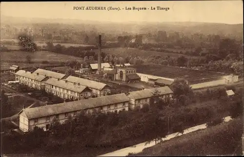 Ak Pont Audemer Eure, Les Baquets, La Tissage