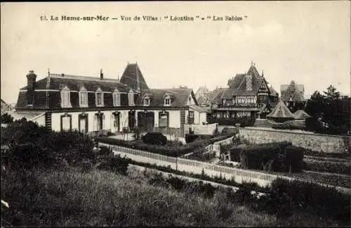 Ak Le Home Varaville Calvados, Vue de Villas Leontine, les Sables