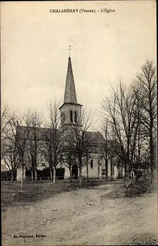 Ak Chalandray Vienne, L'Eglise