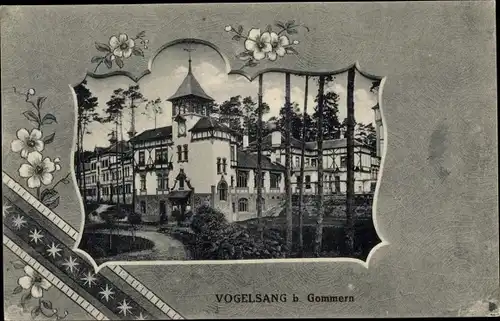 Passepartout Ak Gommern Sachsen Anhalt, Heilstätte Vogelsang
