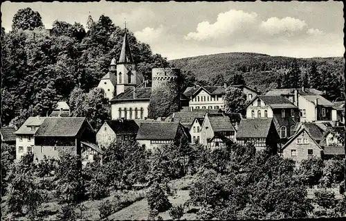 Ak Lindenfels im Odenwald, Teilansicht, Hotel