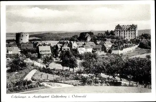 Ak Lichtenberg Fischbachtal im Odenwald, Totale