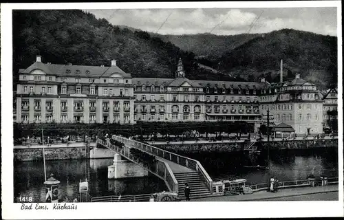 Ak Bad Ems an der Lahn, Blick auf Kurhaus