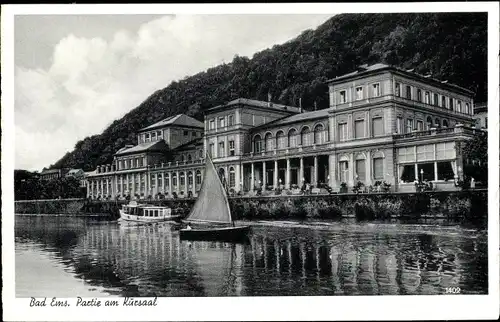 Ak Bad Ems an der Lahn, Partie am Kursaal