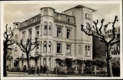 Ak Bad Ems an der Lahn, Sanatorium der Barmherzigen Brüder