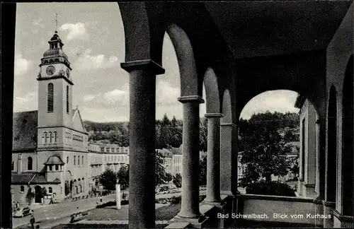 Ak Bad Schwalbach im Taunus, Blick vom Kurhaus