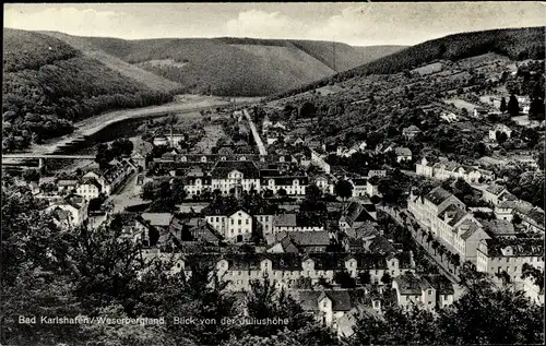 Ak Bad Karlshafen an der Weser, Blick von der Juliushöhe