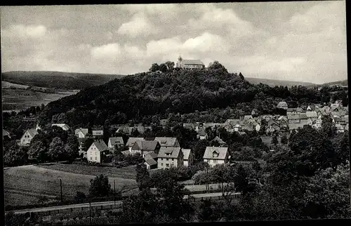 Ak Spangenberg in Hessen, Teilansicht mit Schloss