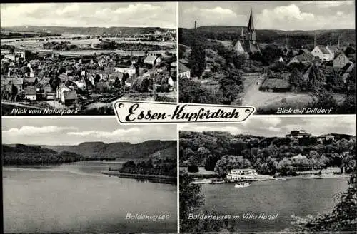 Ak Kupferdreh Dilldorf Essen Ruhrgebiet, Natrpark, Dilldorf, Baldeney See, Villa Hügel