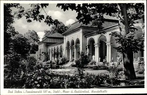 Ak Bad Steben im Frankenwald, Wandelhalle