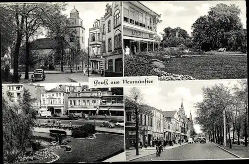 Ak Neumünster in Holstein, Kirche, Detailansichten