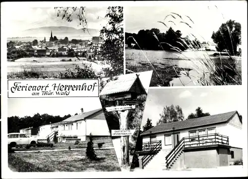 Ak Herrenhof in Thüringen, Teilansicht, Seeblick