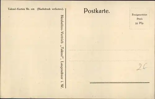 Ak Gedicht Frühlingsmorgen, Justizrat Dr. Hans Prüssmann, Taksné