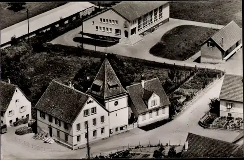 Ak Dimbach in der Pfalz, Fliegeraufnahme, Baustein f. Dorfgemeinschaftshaus