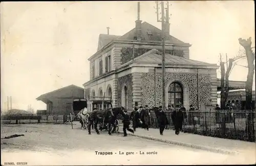 Ak Trappes Yvelines, La Gare