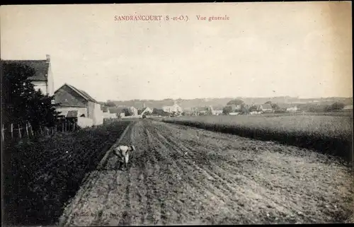 Ak Sandrancourt Yvelines, Vue generale