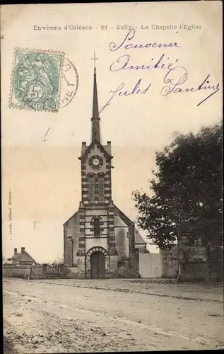 Ak Sully Loiret, La Chapelle l'église