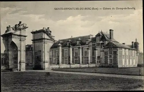 Ak Sainte Opportune du Bosc Eure, Chateau Le Champ de Bataille