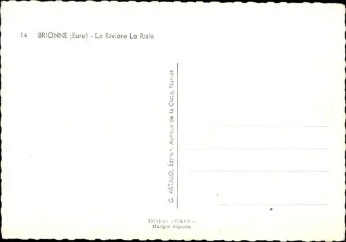 Ak Brionne Eure, La Riviere, La Risle