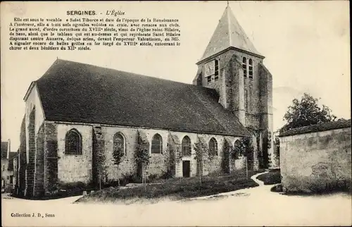 Ak Sergines Yonne, L'Eglise