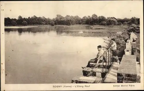 Ak Rogny Yonne, L'Etang Neuf
