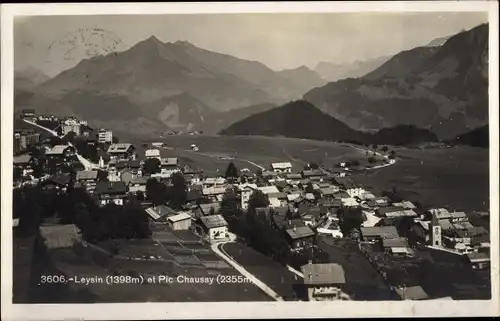 Ak Leysin Kanton Waadt, Panorama, Pic Chaussy