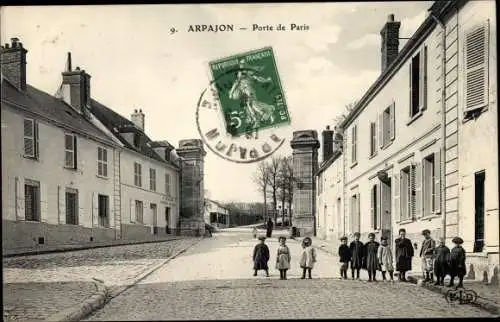 Ak Arpajon Essonne, Porte de Paris