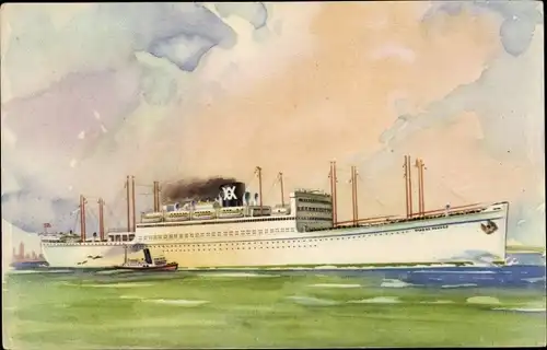 Ak Cabo de Buena Esperanza, Cabo de Hornos, Dampfschiff, Ibarra y Cia Sen. C., Linea a Sud America