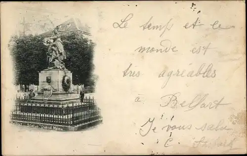 Ak Belfort Beffert Beffort Territoire de Belfort, Denkmal