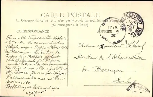 Ak Belfort Beffert Beffort Territoire de Belfort, Vue Generale, prise du Salbert, Usine