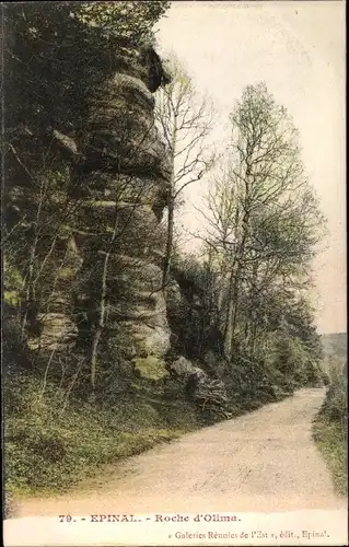 Ak Épinal Lothringen Vosges, Roche d'Olima