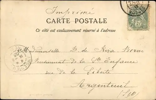 Ak Vologne Vosges, La Vologne, Waldpartie