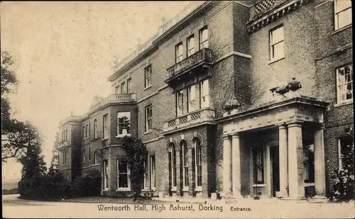 Ak Dorking Surrey England, Wentworth Hall, High Ashurst, Entrance