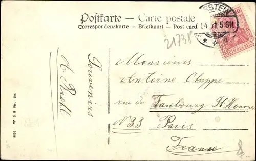 Ak Benfeld Elsass Bas Rhin, Die alte Landpost