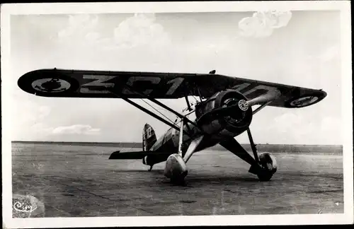 Ak Französisches Militärflugzeug, Avion de Chasse Morane, Moteur Gnome Rhone