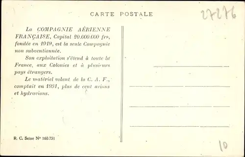 Ak Bourget Savoie, Aeroport, Base de la Compagnie Aerienne Francaise, CAF