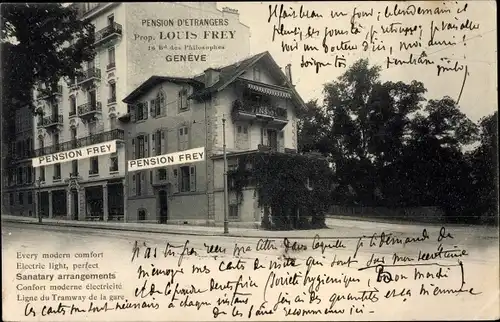 Ak Genève Genf Stadt, Pension d'Etrangers