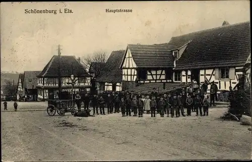 Ak Schœnenbourg Schönenburg Elsass Bas Rhin, Hauptstraße