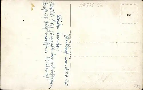 Ak Ebersbach Döbeln Sachsen,  Bäckerei, Schule, Kirche, Dorfteich