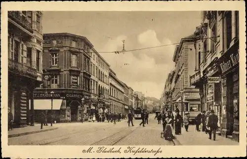 Ak Mönchengladbach am Niederrhein, Krefelderstraße, Geschäfte