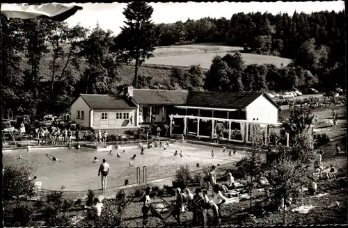 Ak Hilders in der Rhön, Schwimmbad a. d. Heide