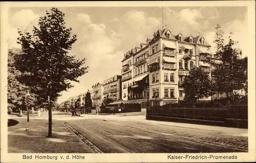 Ak Bad Homburg v. d. Höhe, Kaiser Friedrich Promenade