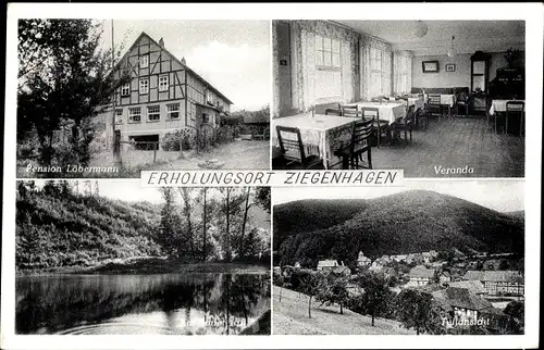 Ak Ziegenhagen Witzenhausen in Hessen, Pension H. Löbermann