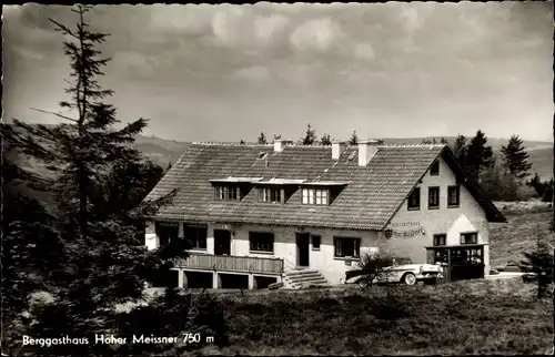 Ak Hessisch Lichtenau in Hessen, Berggasthaus Meissner, Außenansicht