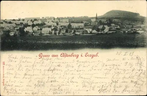 Ak Altenberg im Erzgebirge, Panorama
