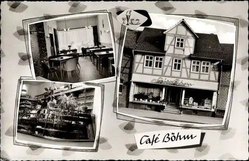 Ak Waldkappel in Hessen, Cafe Böhm