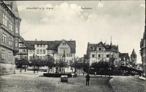 Ak Bad Sooden Allendorf, Marktplatz