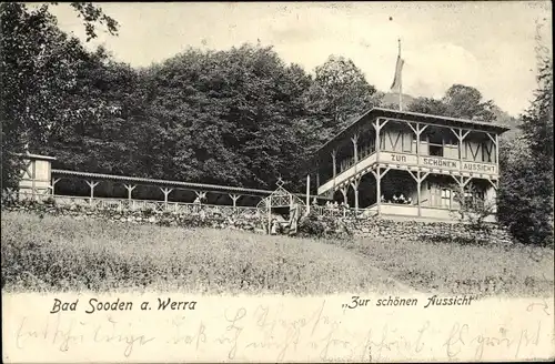 Ak Bad Sooden Allendorf in Hessen, Zur schönen Aussicht